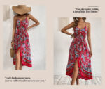 Levant Printed Dress Sling Dress Women - Image 6