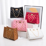 Levant Mini Chain Shoulder Bags Rhombus Sewing Small Square Bags For Women - Image 4