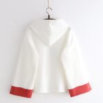 Levant Embroidery Hooded Solid Color Hoodie For Women - Image 4