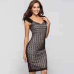 Levant European And American Women Lace Sling Lace Dress