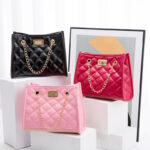 Levant Mini Chain Shoulder Bags Rhombus Sewing Small Square Bags For Women