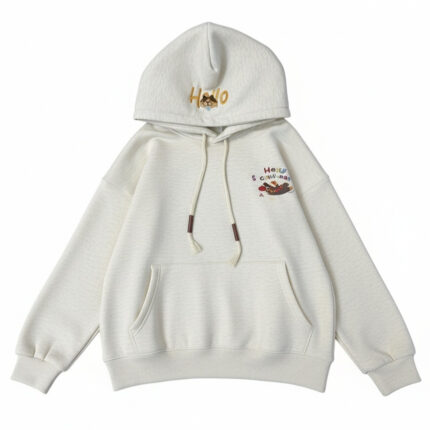 Levant Cute Dachshund Embroidered Hoodie For Women