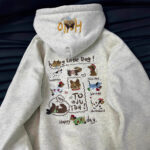 Levant Cute Dachshund Embroidered Hoodie For Women - Image 2